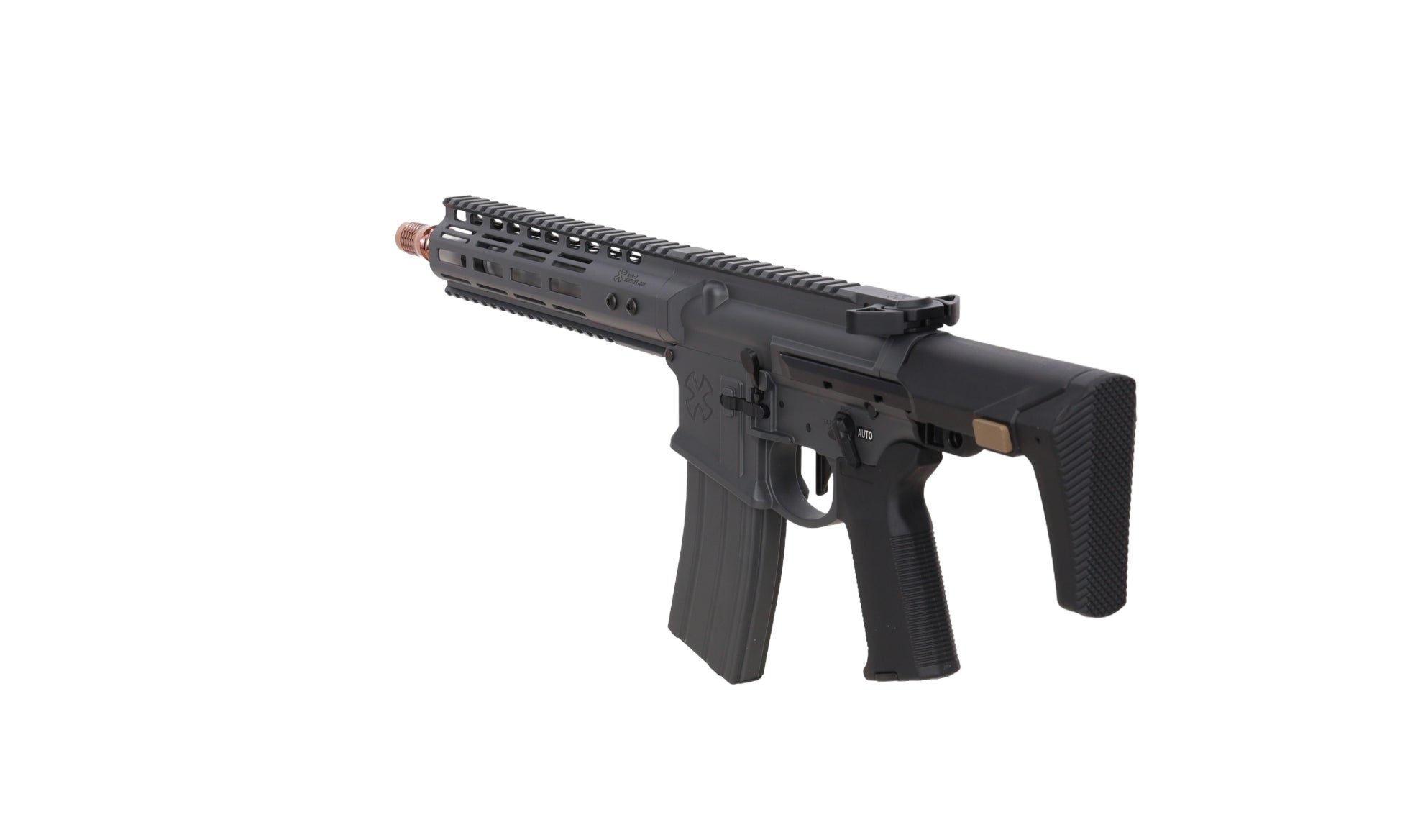 airsoft GBBR Noveske Ghetto Blaster NHR-9 10.5" MWS Gen.2 Grey