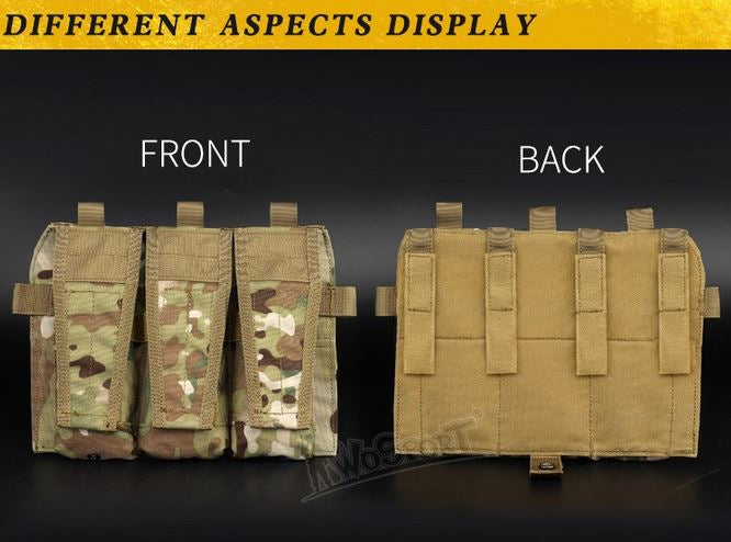 JPC vest 2.0 front accessory package 5.56 triple package - OD Home > All products > Airsoft equipment and guns cases > Pouches, pockets, discarders > Pouches for rifle trays > Pouches for storage Mid-cap Magazines for 5.56 (M4/M16) Wosport
