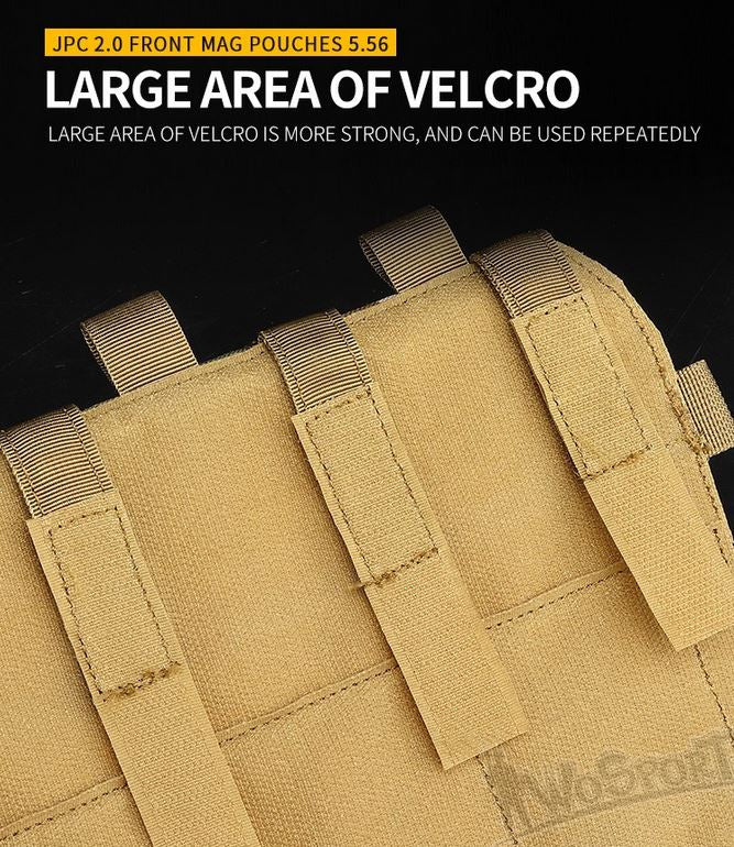 JPC vest 2.0 front accessory package 5.56 triple package - OD Home > All products > Airsoft equipment and guns cases > Pouches, pockets, discarders > Pouches for rifle trays > Pouches for storage Mid-cap Magazines for 5.56 (M4/M16) Wosport