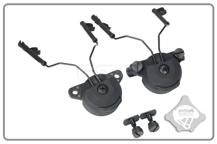 FMA EXFIL Helmet Mount for Peltor Comtac Headset - Black
