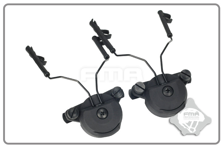 FMA EXFIL Helmet Mount for Peltor Comtac Headset - Black