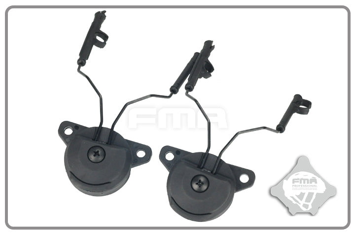 FMA EXFIL Helmet Mount for Peltor Comtac Headset - Black