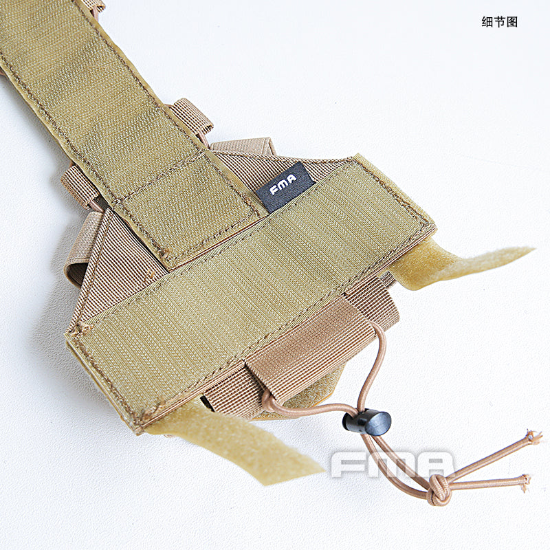 FMA Agility Bridge Helmet Cover for NVG Battery Box - Tan