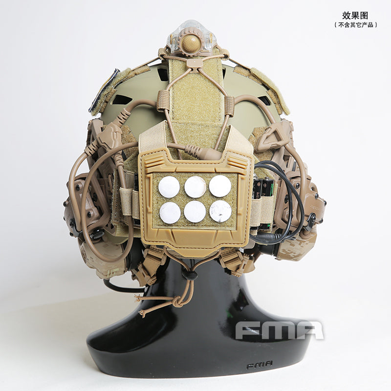FMA Agility Bridge Helmet Cover for NVG Battery Box - Tan