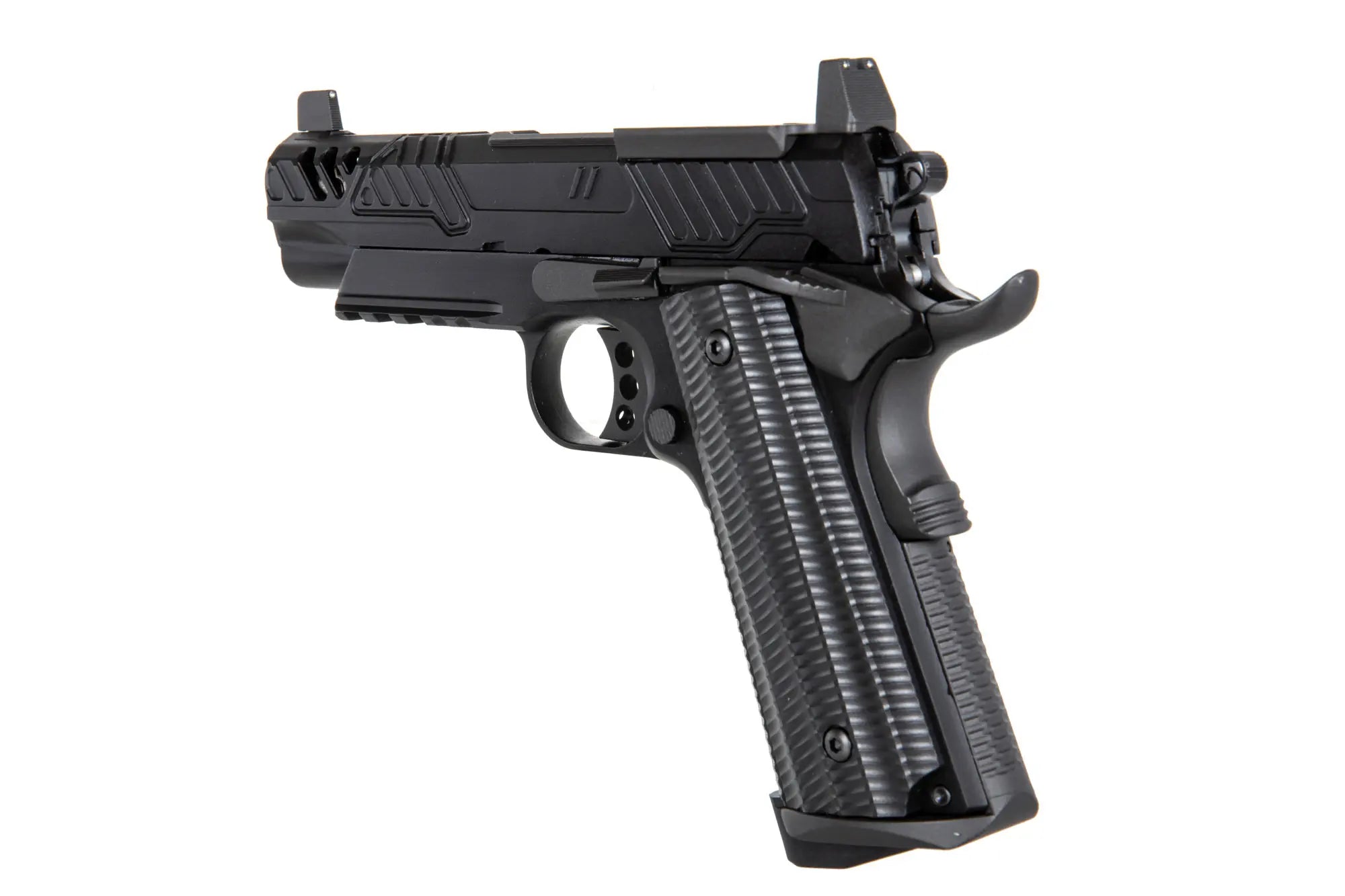 ASG PTS ZEV ED-Brown 1911 pistol (Standard Version) Black-2