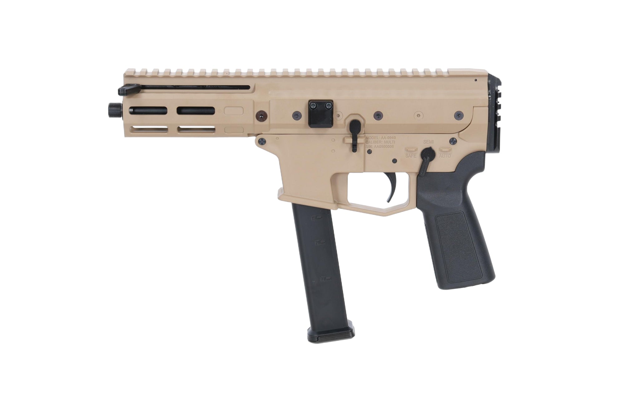 Lambda Defence x Angstadt Arms MDP-9 Tan airsoft machine gun-4
