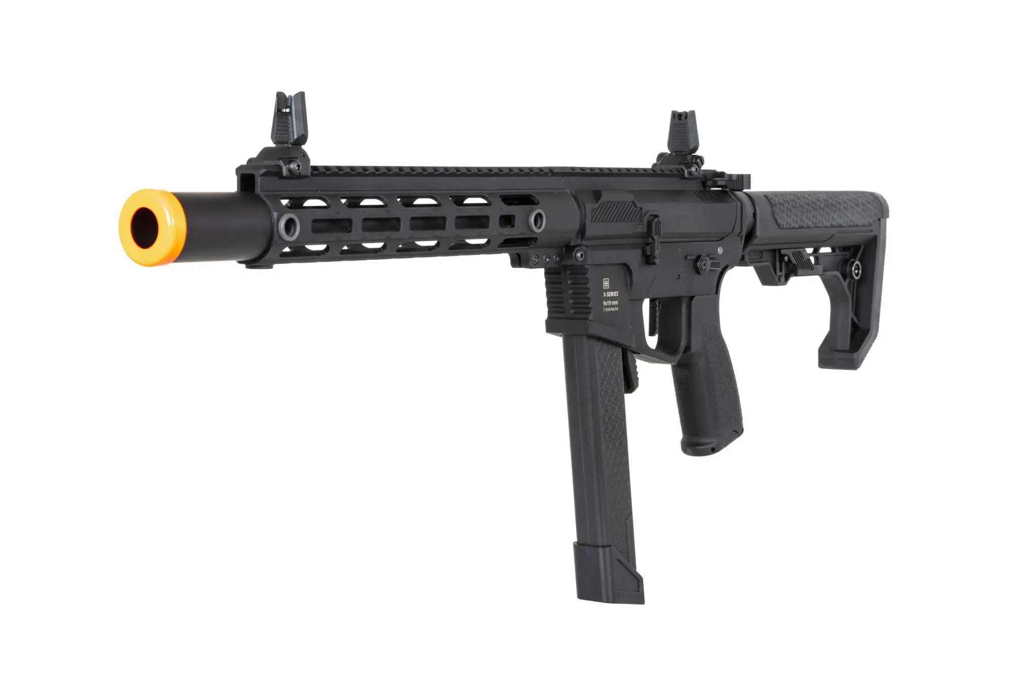 Airsoft Replica SA-FX02 FLEX HAL ETU machine gun with orange flash hider
