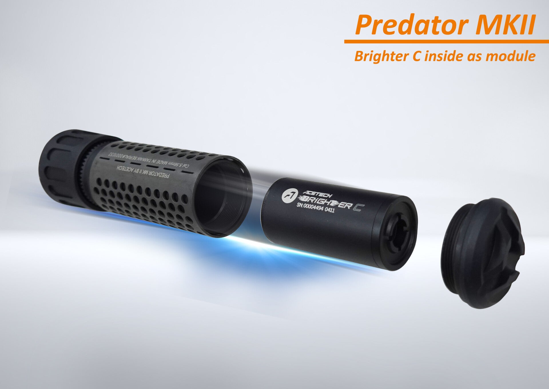 PREDATOR MKII (BRIGHTER R) QD Tracer Suppressor