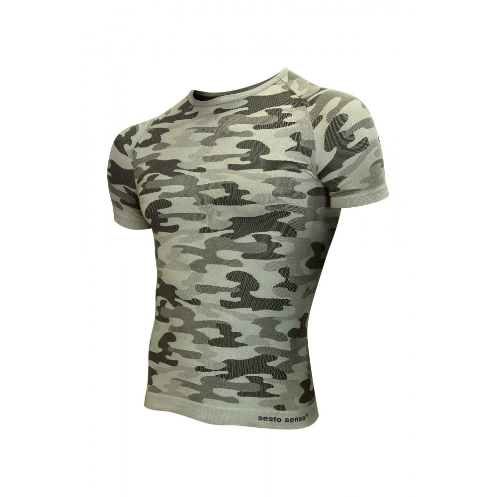 Sesto Senso Thermo Active Moro Short Sleeve T-Shirt Light Grey