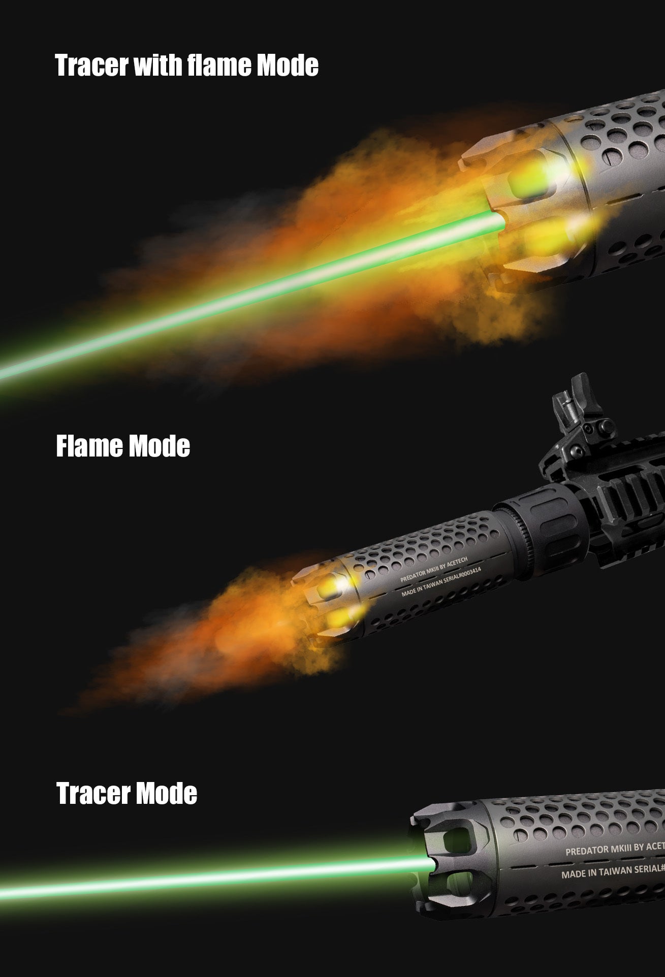 PREDATOR MKIII (BLASTER MS) QD Tracer Suppressor