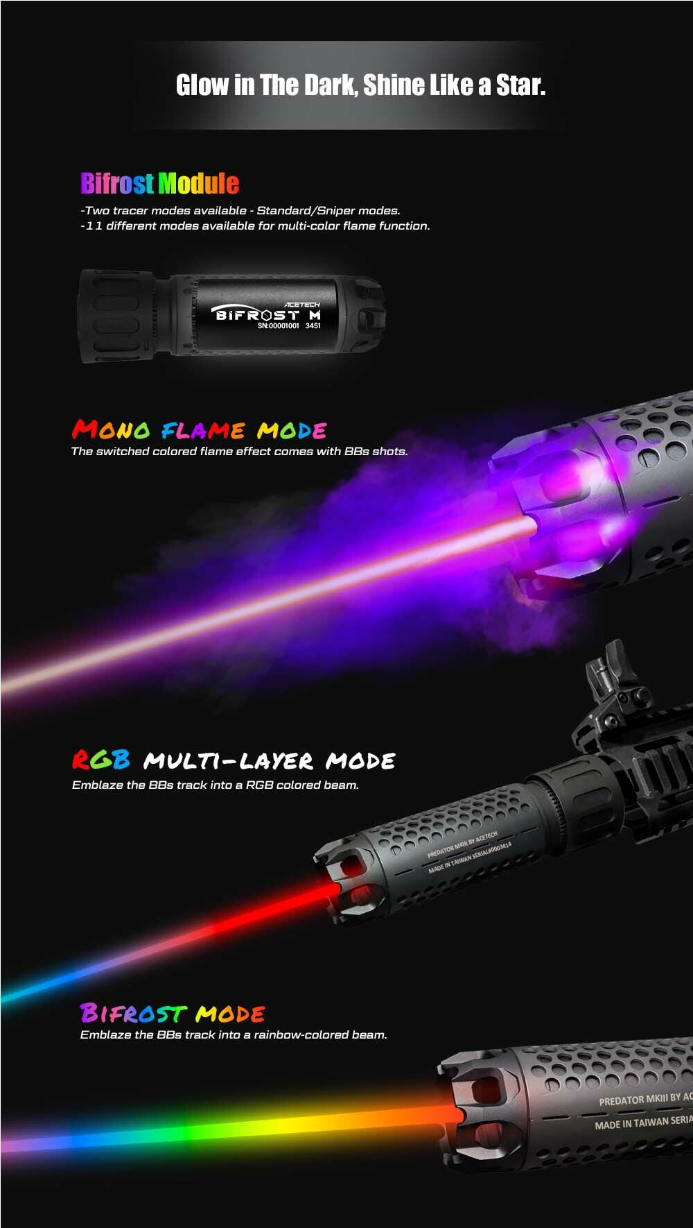 PREDATOR MKIII (BIFROST) QD Tracer Suppressor