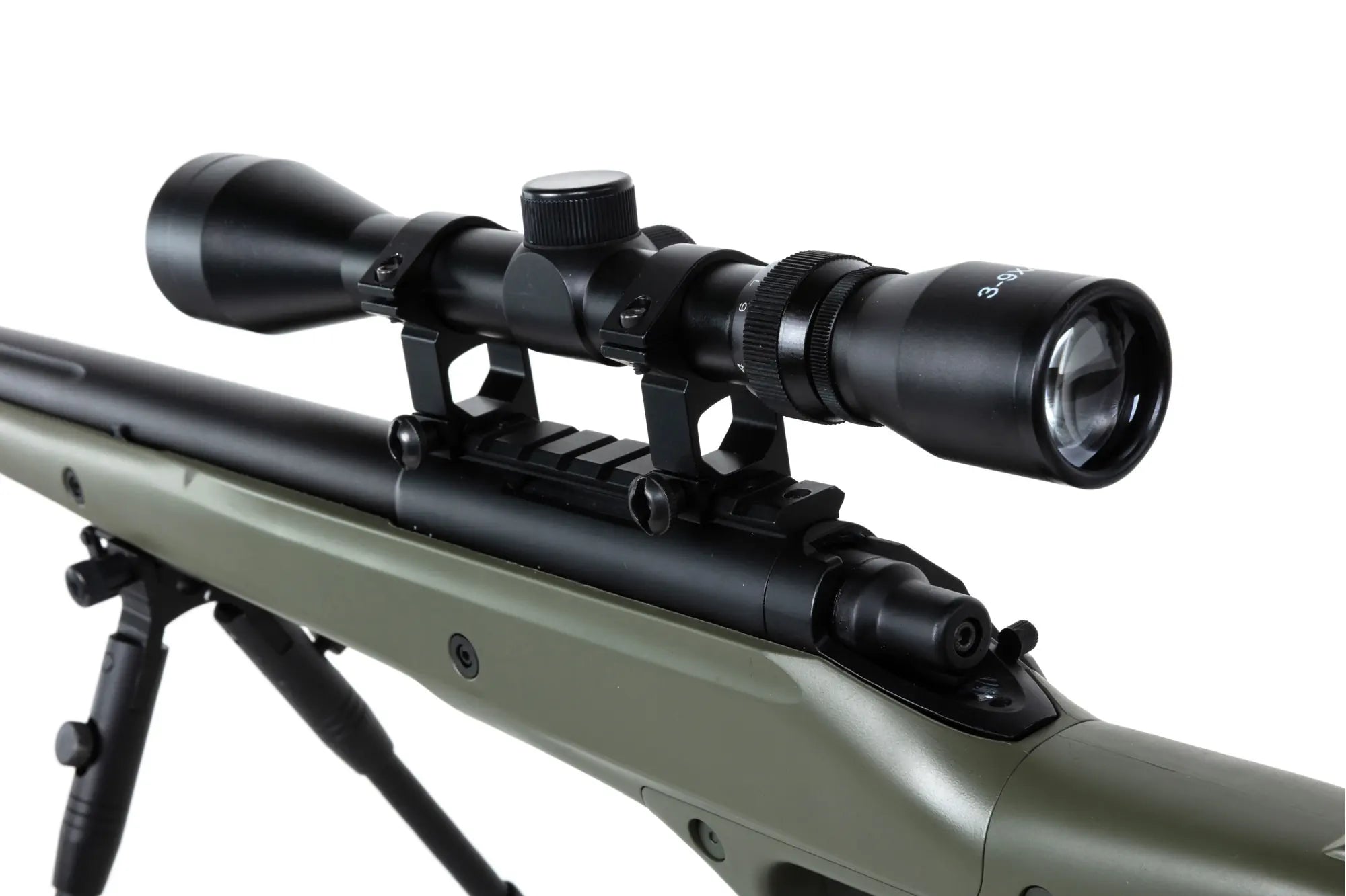 airsoft WELL MB12DG Sniper Rifle Olive-2