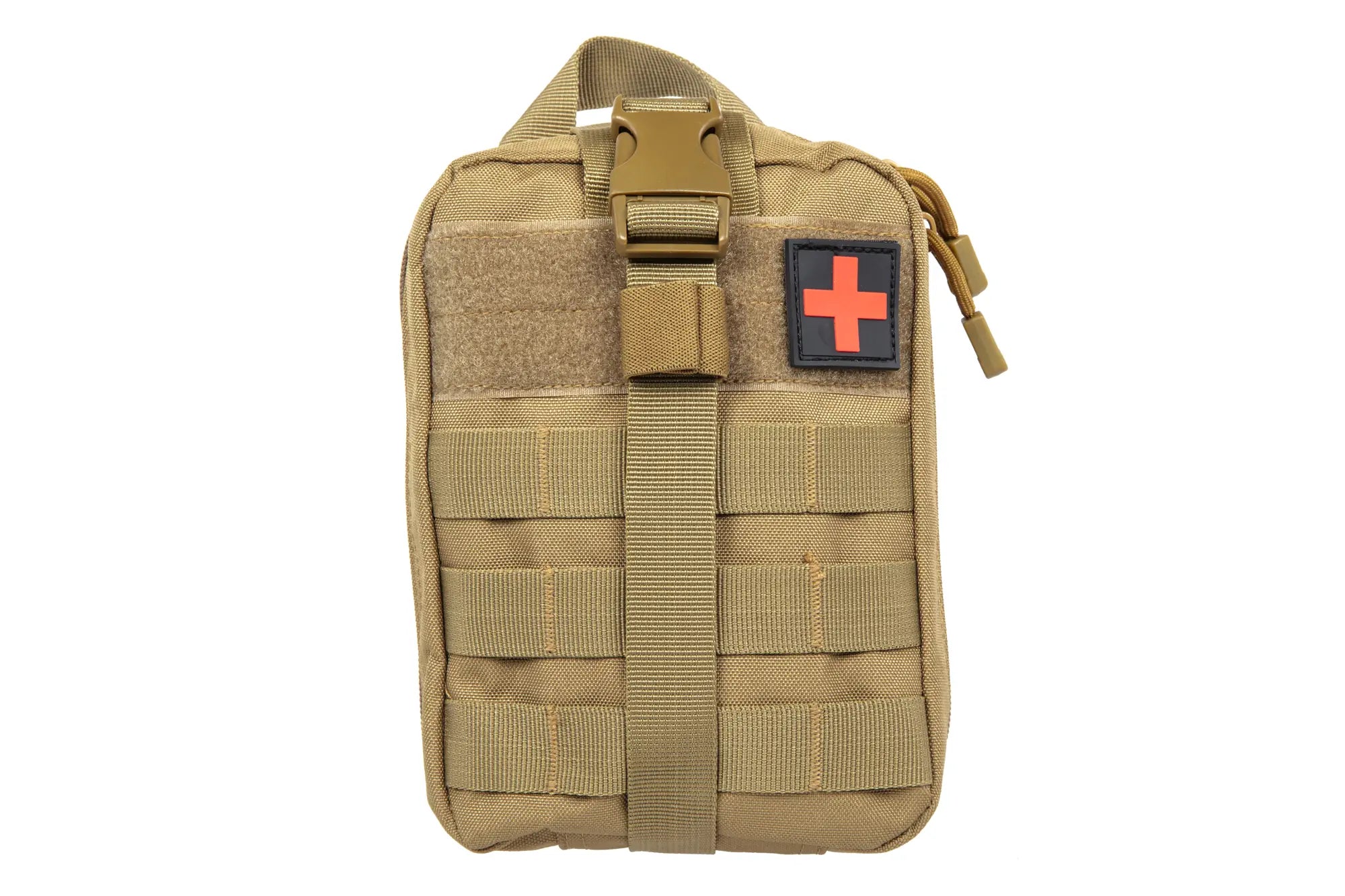 Molle rip-off first aid kit with medic patch Tan