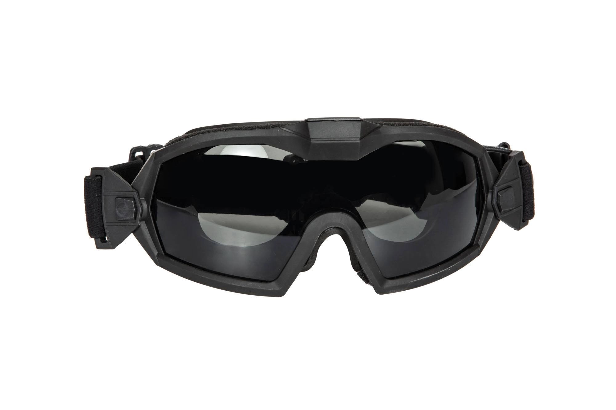 Tactical goggles with fan - Black