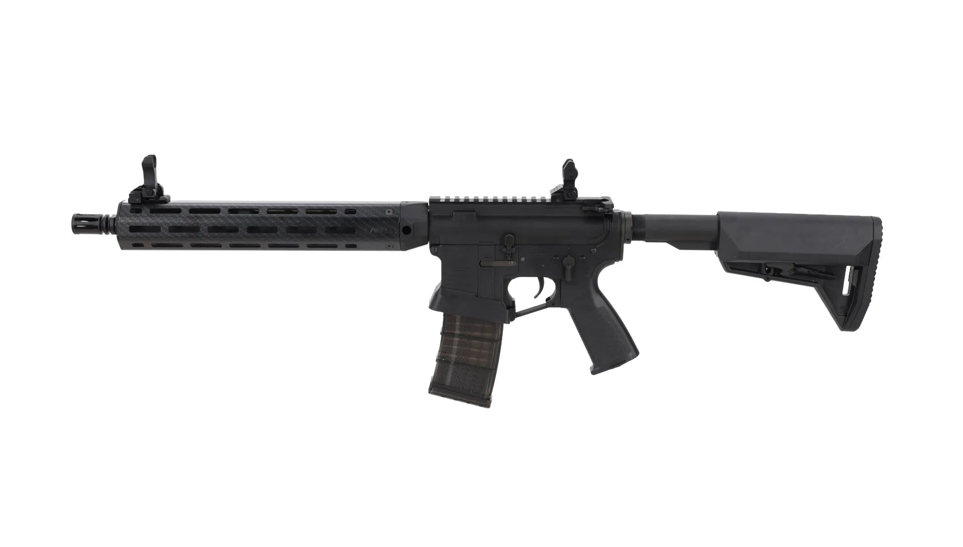 King Arms x Lancer Systems airsoft Carbine L15 LCH7 12" Faux Carbon Black-6