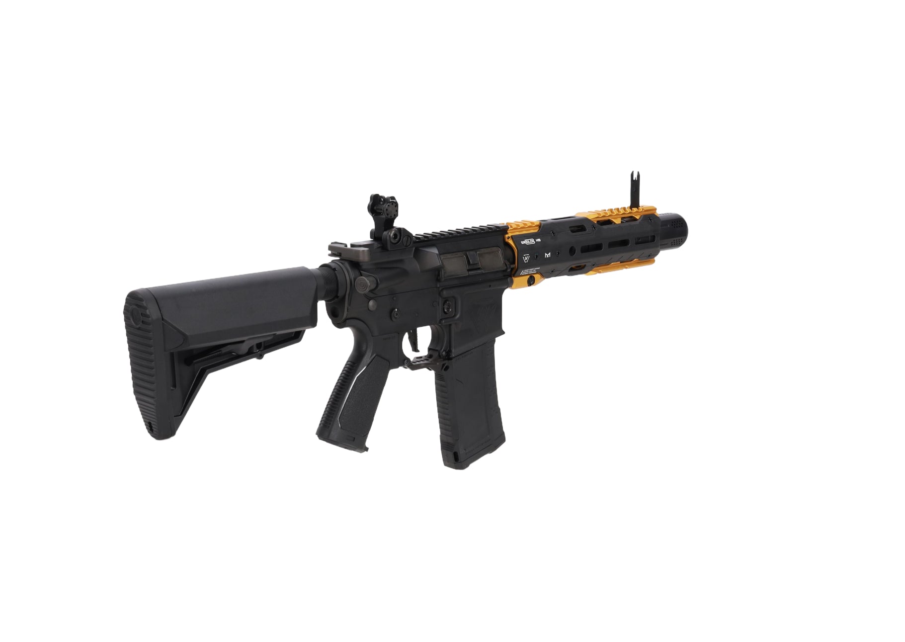 King Arms x Strike Industries Sentinel GRIDLOK® 8.5" Aster SE ETU Black and Gold airsoft Carbine-5