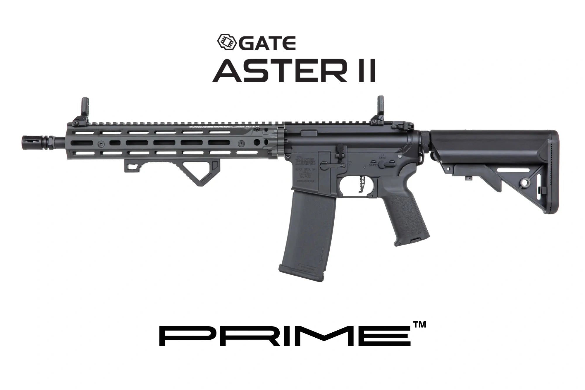 M4 airsoft Daniel Defense SA-P28 Prime RIS III 12.5'' Aster II ETU | Grey
