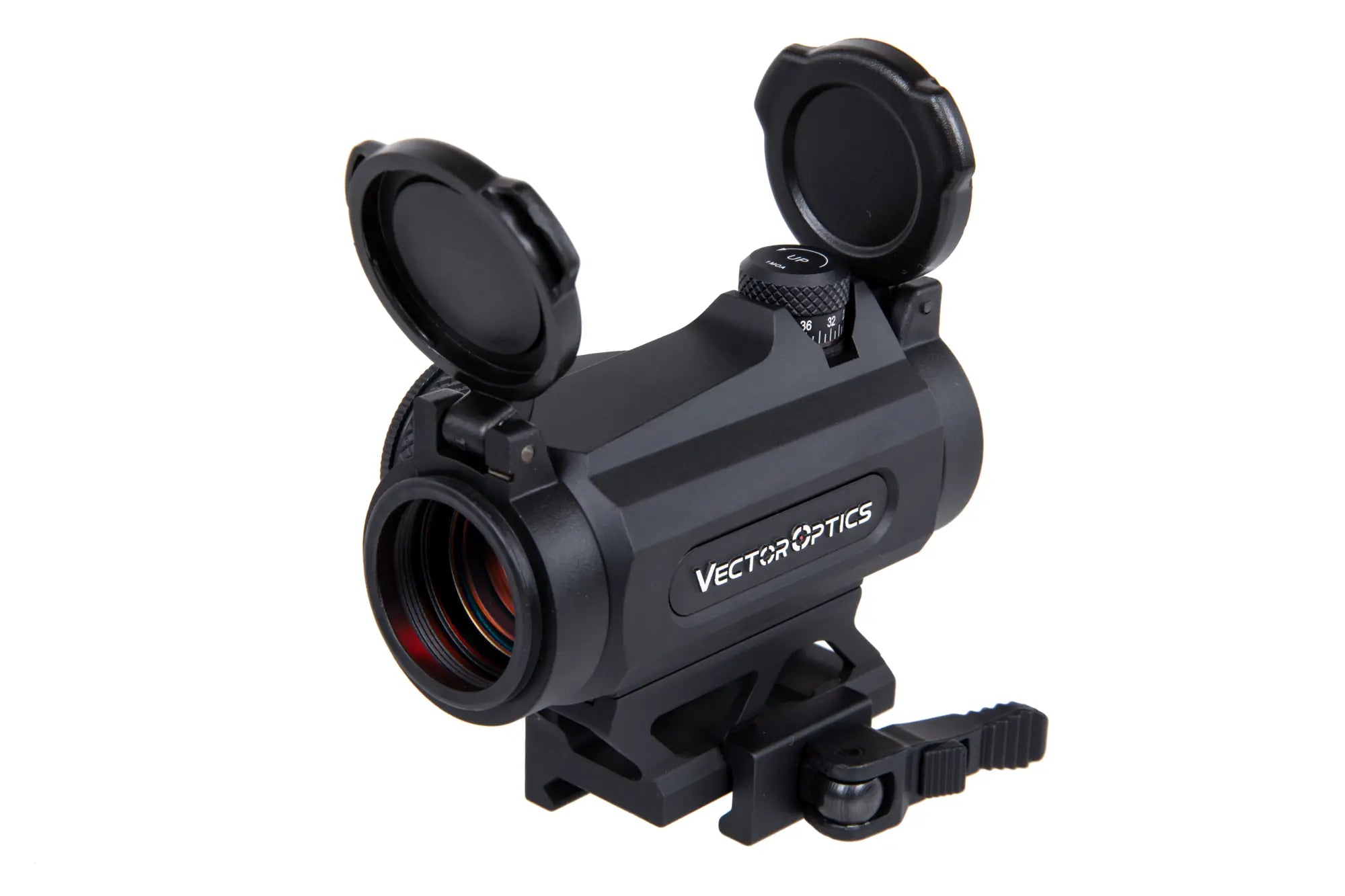 Vector Optics Maverick II 1x25 Gen II collimator with 6 levels of red illumination.