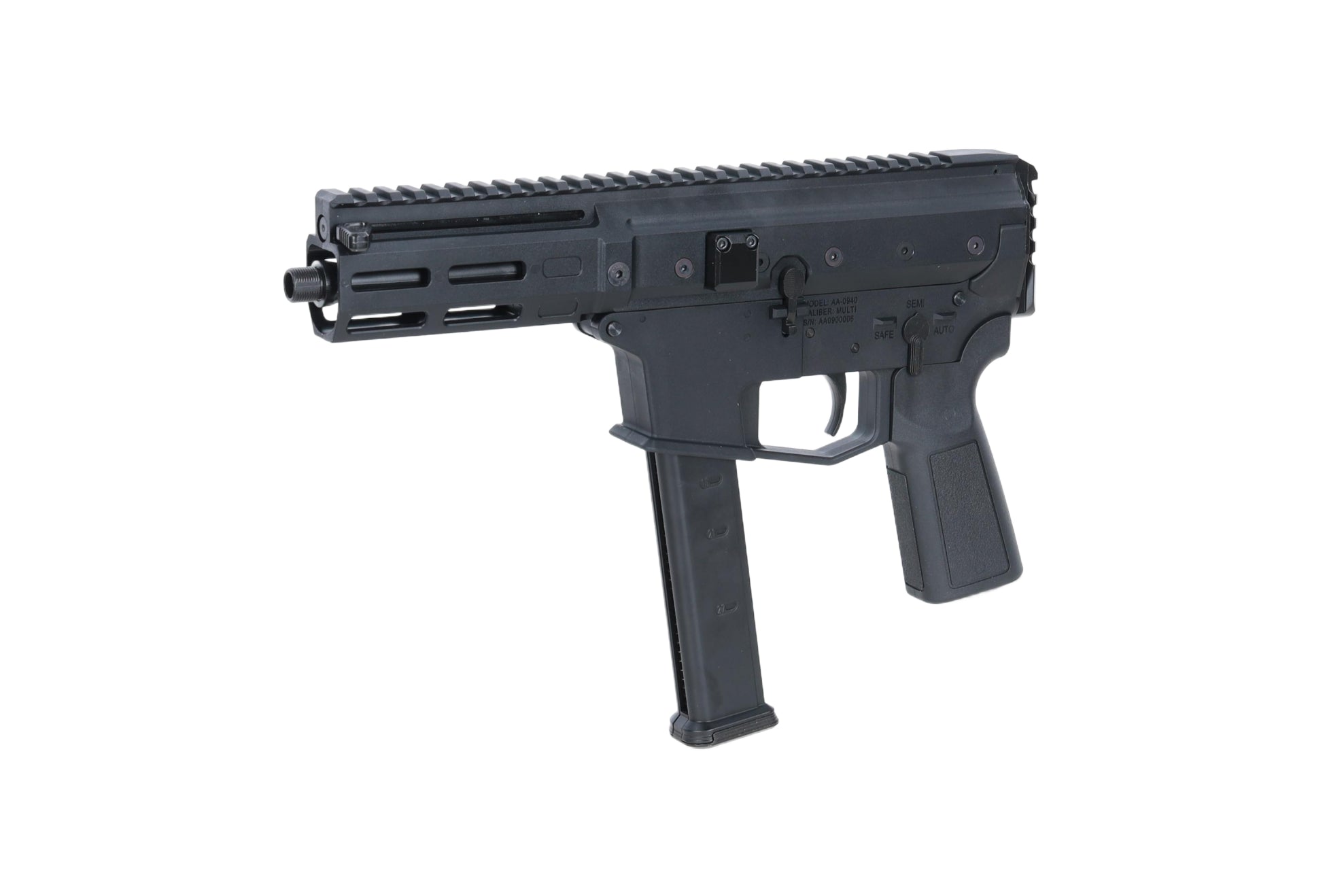 Lambda Defence x Angstadt Arms airsoft machine pistol MDP-9 Black-4