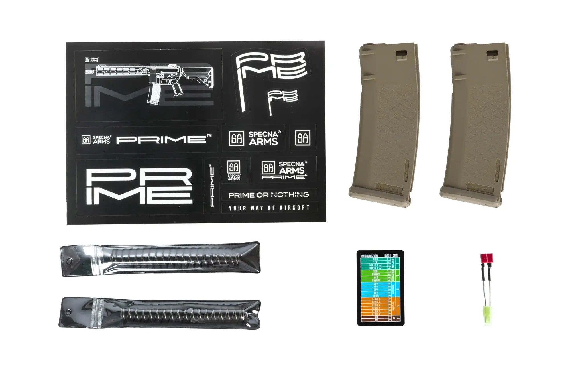 RRA SA-P14 Prime HAL ETU Heavy Ops Stock Airsoft Replica High Torque Half-Tan Version