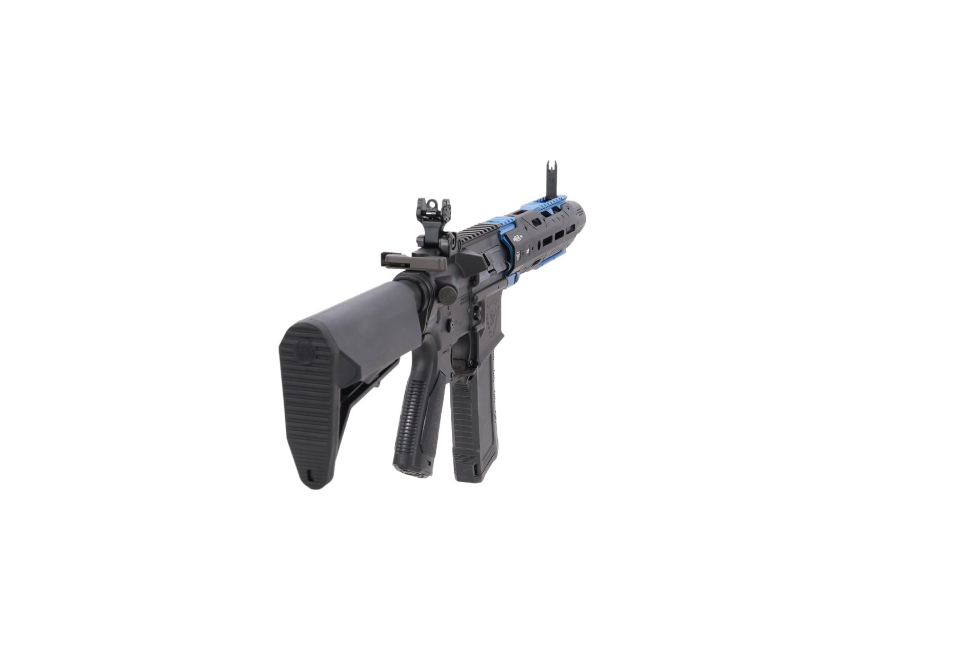 King Arms x Strike Industries Sentinel GRIDLOK® 8.5" Aster SE ETU Black/Blue airsoft Carbine-7