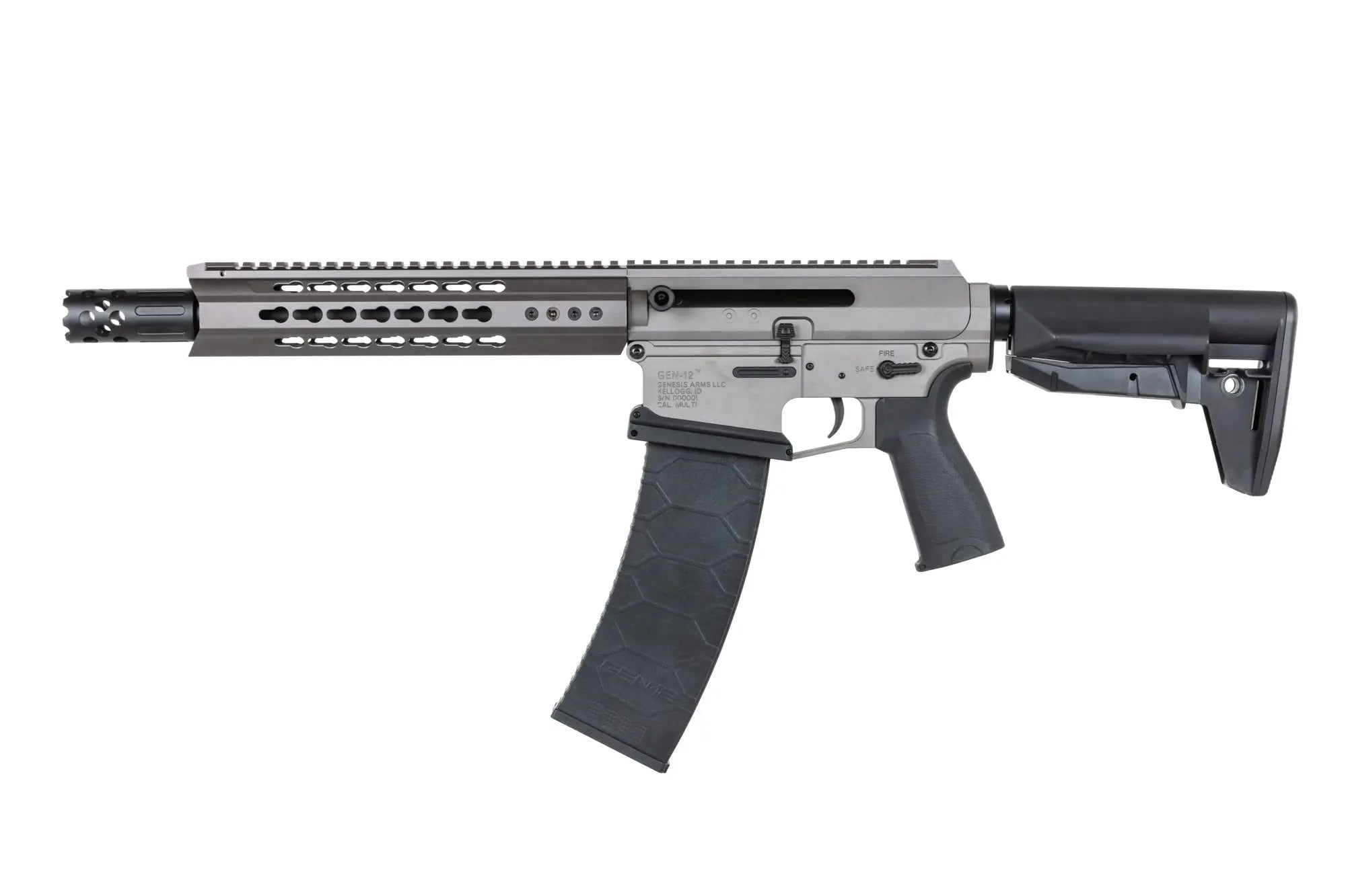 Genesis Arms Gen-12 TTI airsoft Shotgun Kestrel ETU | Grey