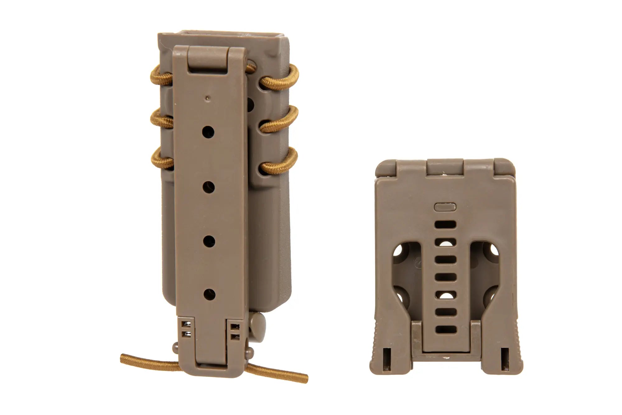 Long Quick Pull 9mm magazine pouch Tan