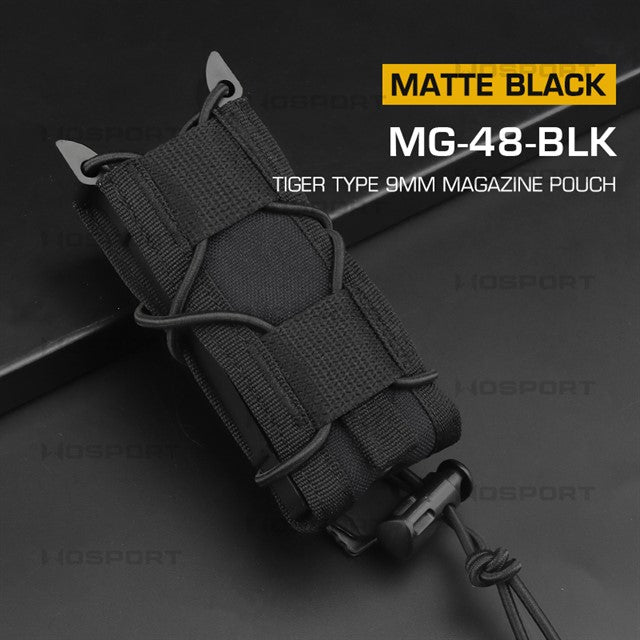 WST Tiger Type 9mm Magazine Molle Pouch - Black Home > All products > Airsoft equipment and guns cases > Pouches, pockets, discarders > Pistol trays pisses Wosport