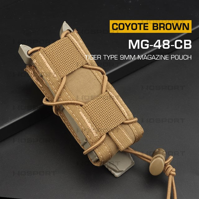 WST Tiger Type 9mm Magazine Molle Pouch - Coyote Home > All products > Airsoft equipment and guns cases > Pouches, pockets, discarders > Pistol trays pisses Wosport