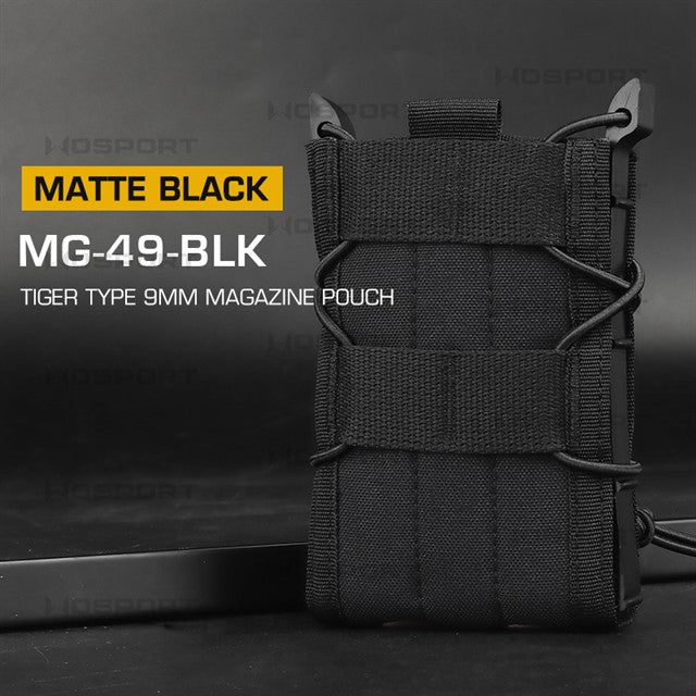WST Tiger Type 5.56 Magazine Molle Pouch - Black Home > All products > Airsoft equipment and guns cases > Pouches, pockets, discarders > Pouches for rifle trays > Pouches for storage Mid-cap Magazines for 5.56 (M4/M16) Wosport