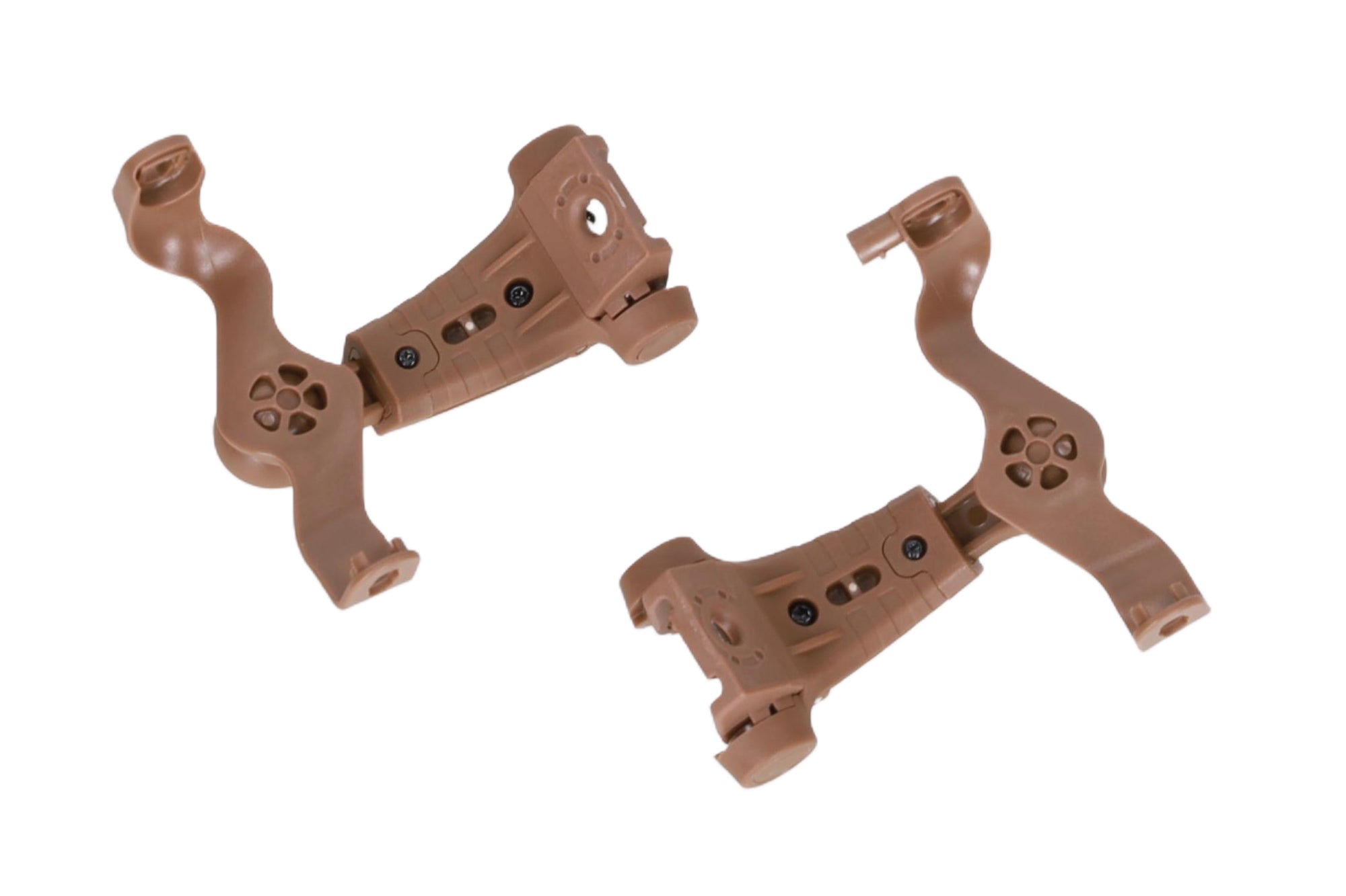 Earmor M16A-TW Rail Adapters for M31/M32+ Headphones - Coyote Brown-1