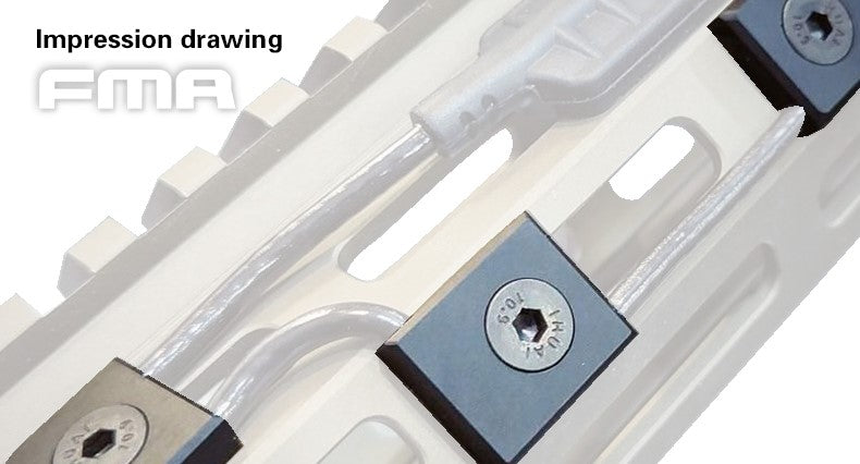 FMA CNC M-LOK Cable Management, Type C - Black
