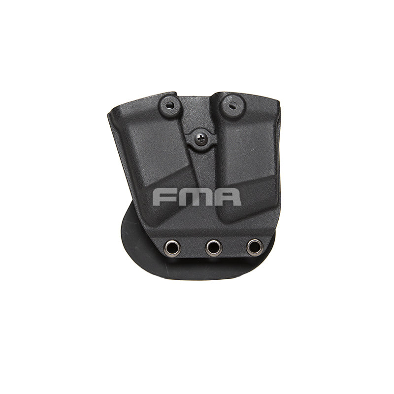 FMA Kydex Double Magazine Carrier Pouch Black for Quick Access Retention in Tactical Airsoft
