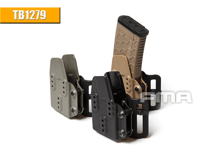 FMA Kydex AR15 Magazine Carrier Tan Compact