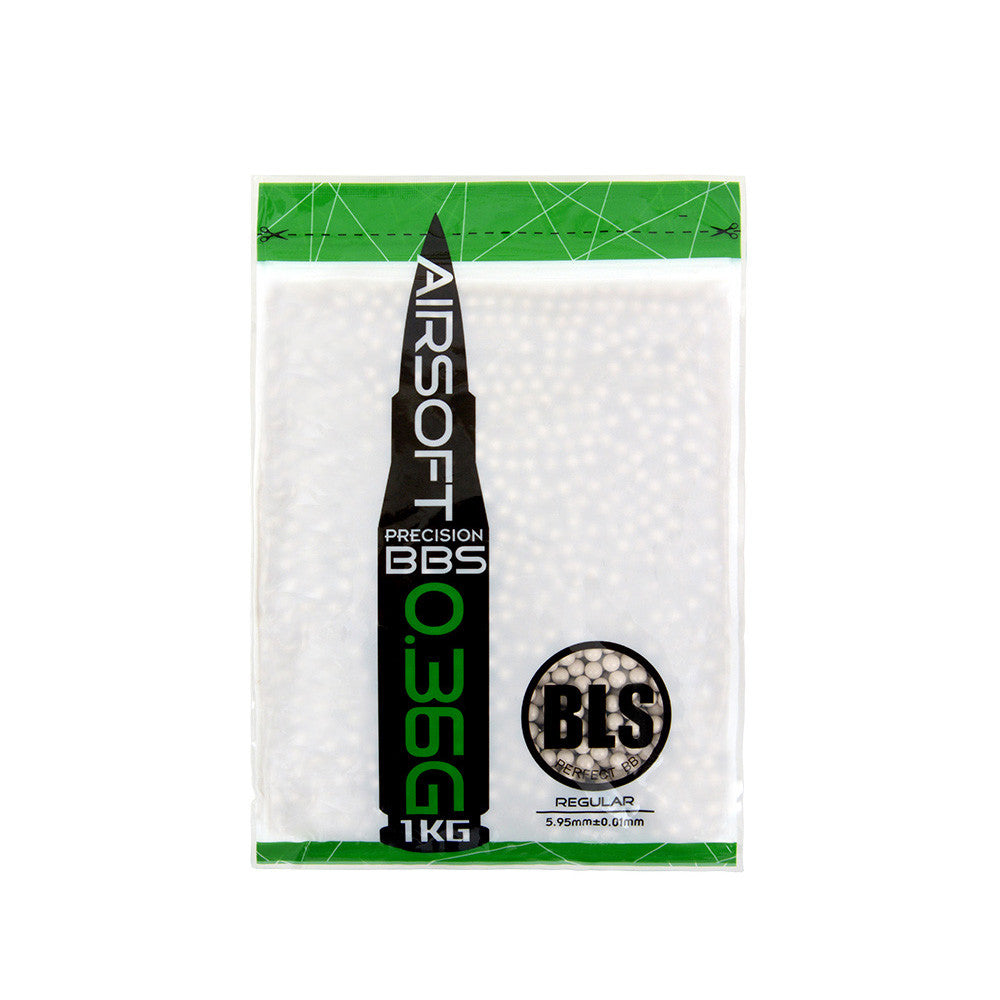 BLS Precision pellets 0,36g, 2800 BBs - White