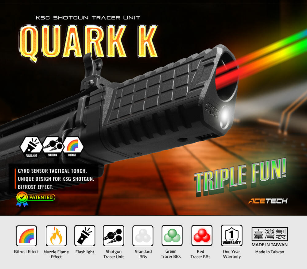 QUARK K (BIFROST) Tracer Unit with Flashlight for Marui KSG