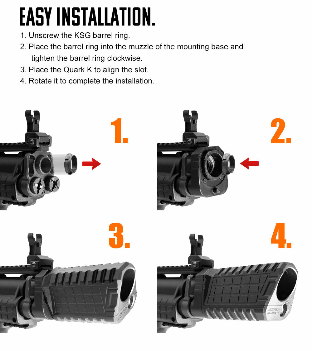 QUARK K (BIFROST) Tracer Unit with Flashlight for Marui KSG