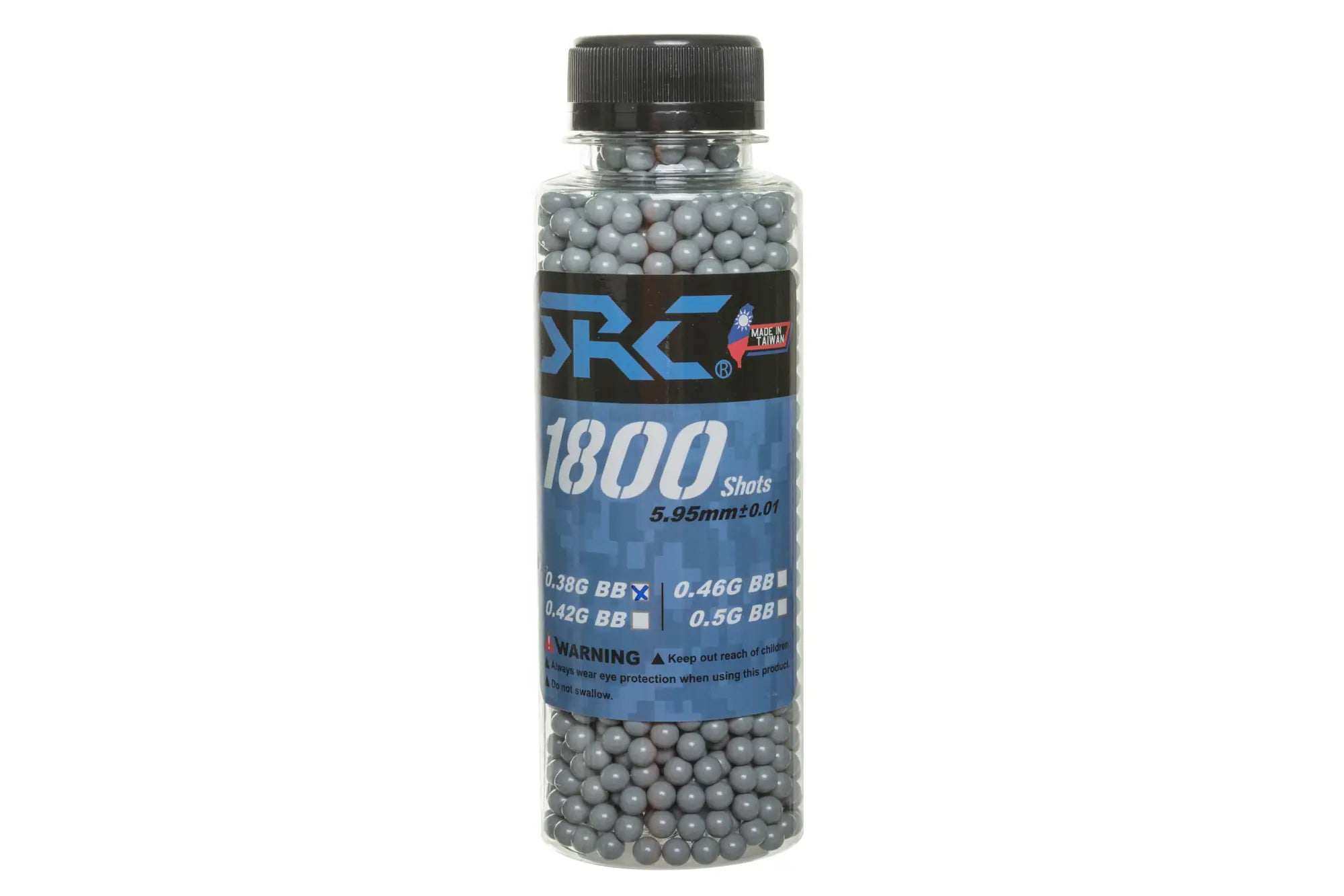 SRC BBs 0.38g bottle 1800 pcs Grey