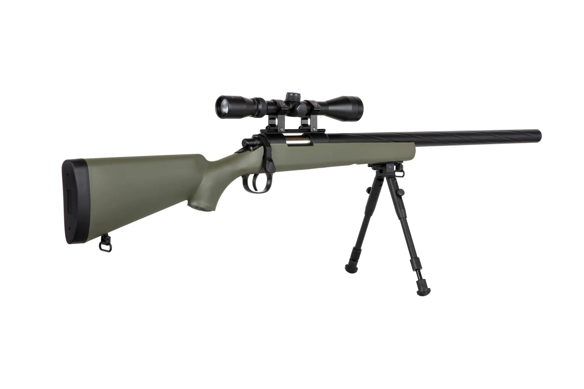 560 FPS Airsoft sniper SA-S12 scope + bipod Olive