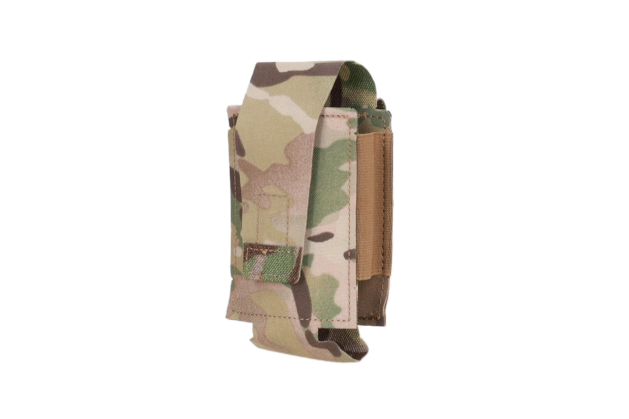 SaTac Grenade Pouch MC With CORUND 500D, Elastic Sides, Velcro Flap, MOLLE Compatible