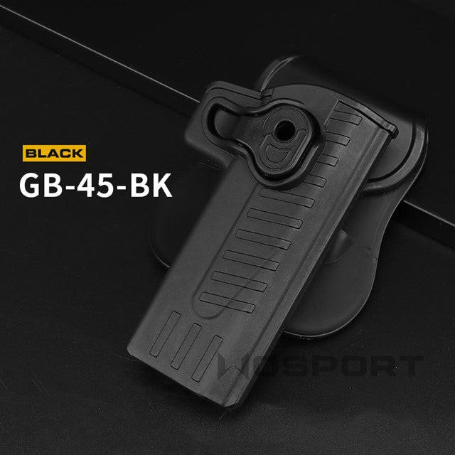 WST Belt Holster Hi-Capa, Right Hand - Black Fondine Wosport