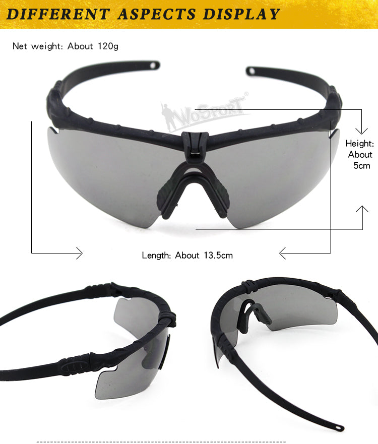 Shooting Safety Goggles MA-69, Black, Clear Home > All products > Airsoft equipment and guns cases > Goggles and masks on airsoft > Goggles on Airsoft Wosport