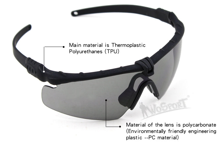 Shooting Safety Goggles MA-69, Black, Clear Home > All products > Airsoft equipment and guns cases > Goggles and masks on airsoft > Goggles on Airsoft Wosport
