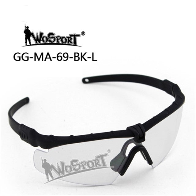 Shooting Safety Goggles MA-69, Black, Clear Home > All products > Airsoft equipment and guns cases > Goggles and masks on airsoft > Goggles on Airsoft Wosport