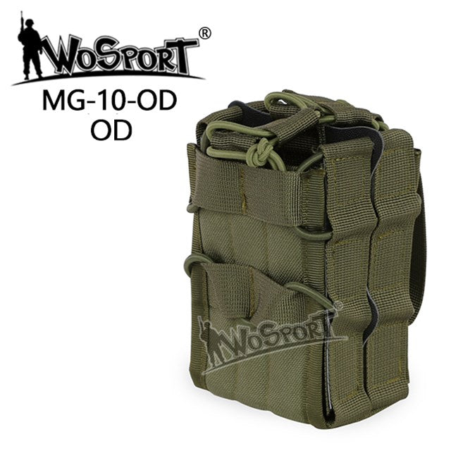 Open double M4 mag pouch - Olive