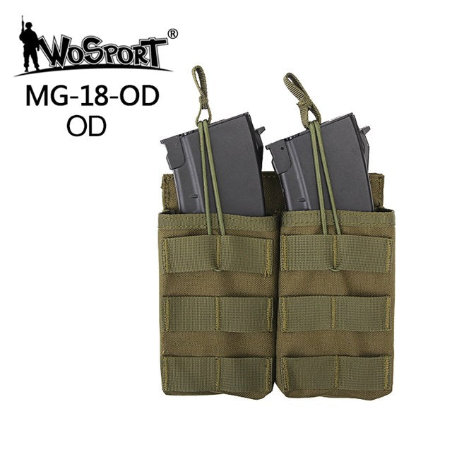 Open double G36 mag pouch - Olive Green
