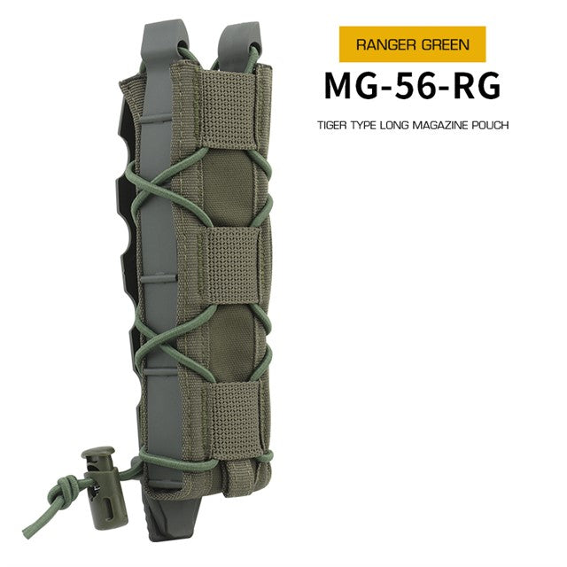 Tiger Type Long Magazine Pouch for MP5 - Ranger Green Home > All products > Airsoft equipment and guns cases > Pouches, pockets, discarders > Pouches for rifle trays > Pouches for magazines for SMG (MP5/MP7) Wosport