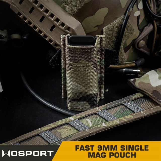 FAST Type 9mm Magazine Pouch - MC Home > All products > Airsoft equipment and guns cases > Pouches, pockets, discarders > Pistol trays pisses Wosport