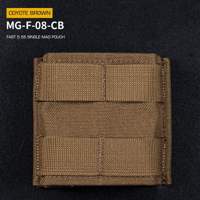 FAST Type Single 5.56 Magazine Pouch (Short) - Coyote Home > All products > Airsoft equipment and guns cases > Pouches, pockets, discarders > Pouches for rifle trays > Pouches for storage Mid-cap Magazines for 5.56 (M4/M16) Wosport