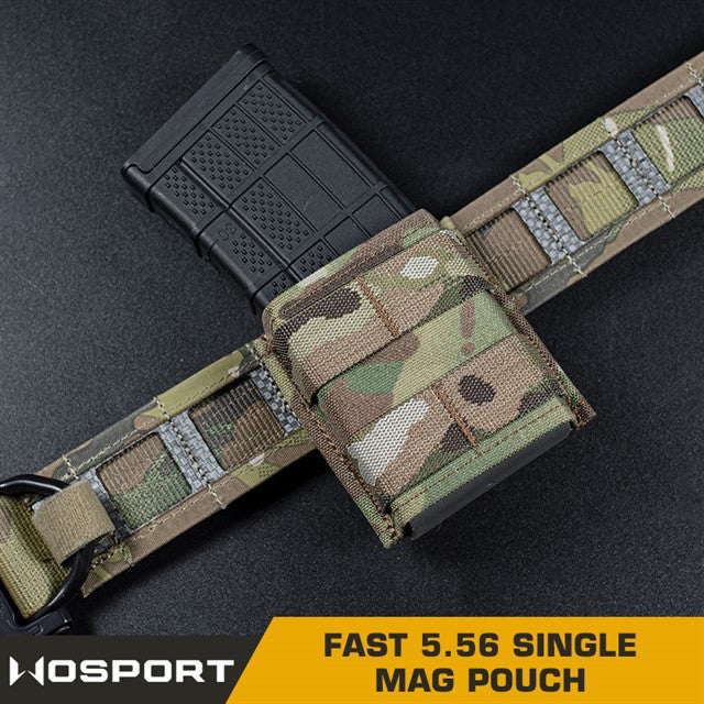 FAST Type Single 5.56 Magazine Pouch (Short) - MC Black Home > All products > Airsoft equipment and guns cases > Pouches, pockets, discarders > Pouches for rifle trays > Pouches for storage Mid-cap Magazines for 5.56 (M4/M16) Wosport